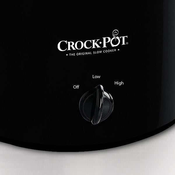 Crock-Pot 2-Quart Manual Slow Cooker, Feeds 2+ People, Great for Small Meals, Dips, & Sides; Removable Stoneware is Oven & Dishwasher-Safe, Black