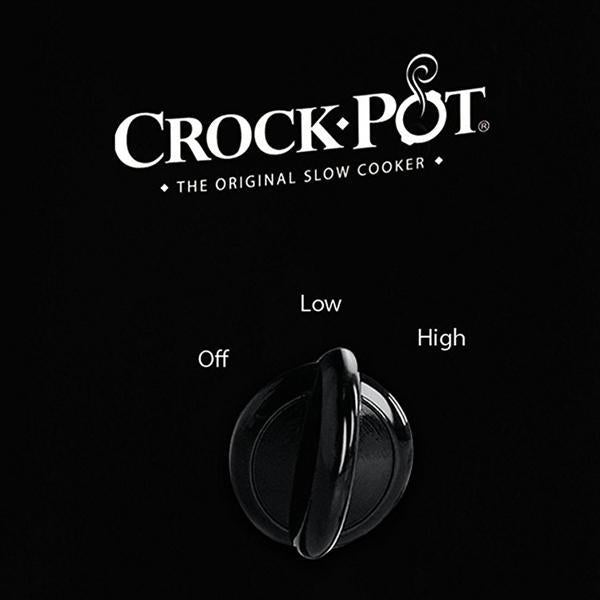 Crock-Pot 2-Quart Manual Slow Cooker, Feeds 2+ People, Great for Small Meals, Dips, & Sides; Removable Stoneware is Oven & Dishwasher-Safe, Black