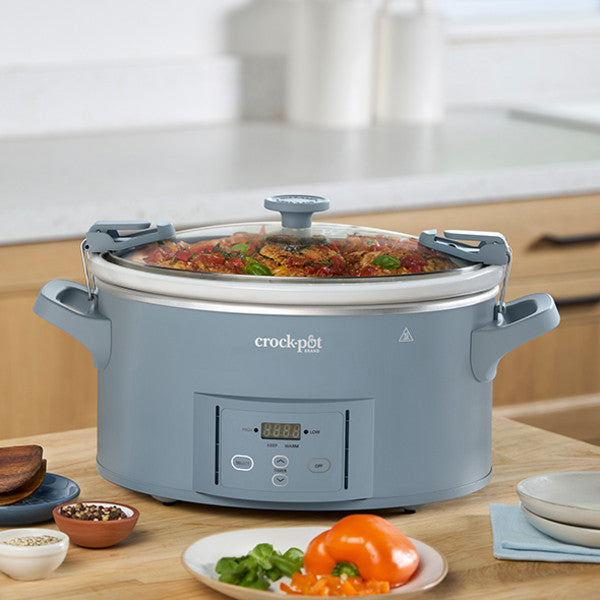 Crock-Pot® Design Series 7-Quart Programmable Slow Cooker, Morning Haze Blue