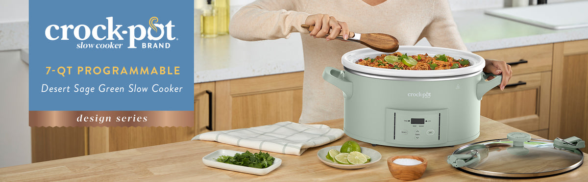 Crock-Pot® Design Series 7-Quart Programmable Slow Cooker, Desert Sage Green