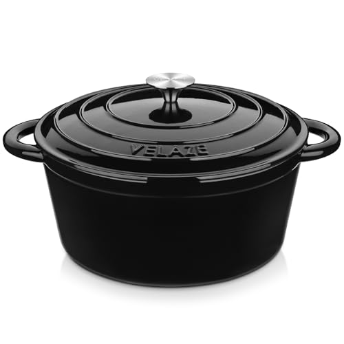 Crock-Pot 3-Quart European Enameled Cast Iron Saucepan with Lid – Gradient Red, Durable Oven Safe Cookware