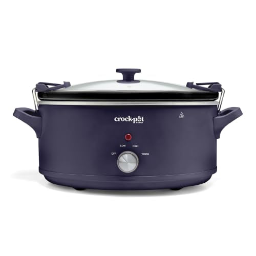 Crock-Pot 10QT Manual CNC Slow Cooker, Purple Basil