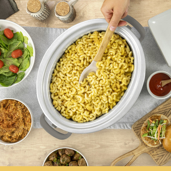 Crockpot® Programmable 7-Quart Cook and Carry Slow Cooker, Grey | Touch Control, 4 Pre Programmed Settings, Removable Stoneware, and Locking Lid