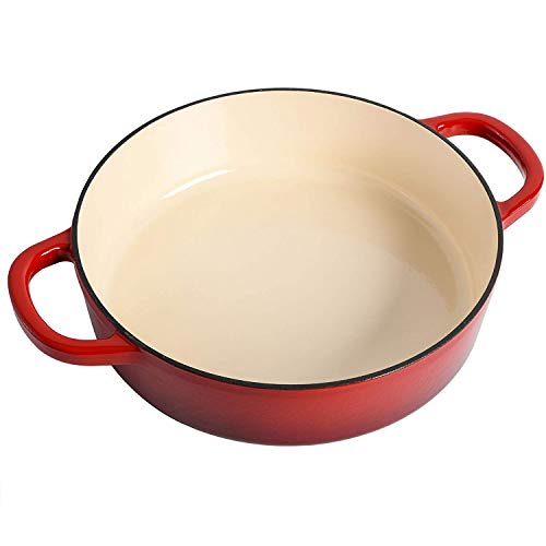 Crock-Pot Crock Pot Artisan Enameled Cast Iron Braiser W/Lid, 5 Quart, Scarlet Red
