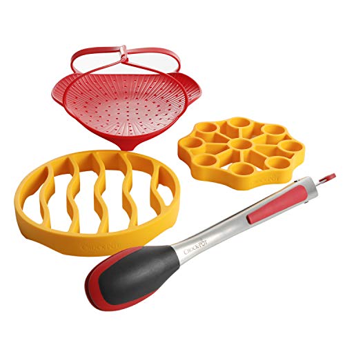 Crock Pot Express Essential Accessories Combo Kit, 4-Piece, Assorted Colors