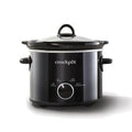 Manual Slow Cooker - Black, 2 Qt