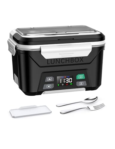 Crock-Pot 20-Ounce Electric Lunch Box Portable Food Warmer Faded Blue Perfect for Travel Car On-the-Go Keeps Food Warm Spill-Free Dishwasher-Safe (Pack of 4)