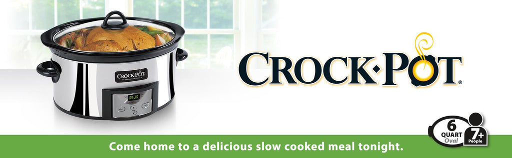Crock-Pot 7-Quart Manual Slow Cooker, Family Size Serves 8+ People & Fits 6-lb Roast, Removable Stoneware with Warming Setting, Dishwasher Safe for Easy Cleanup, Stainless Steel