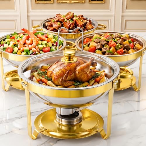 Crock-Pot Triple Dipper with Lazy Susan Food Warmer, Black, Stainless Steel, Glass lids, Travel Cover, 3 1-quart capacity warmers, Individual Controls, 3 appetizer containers