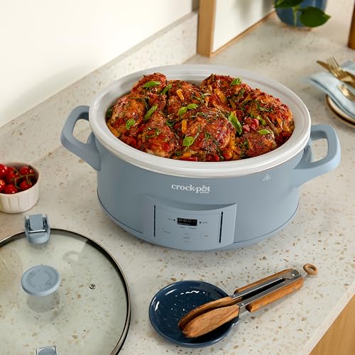 Crock-Pot® Design Series 7-Quart Programmable Slow Cooker, Morning Haze Blue