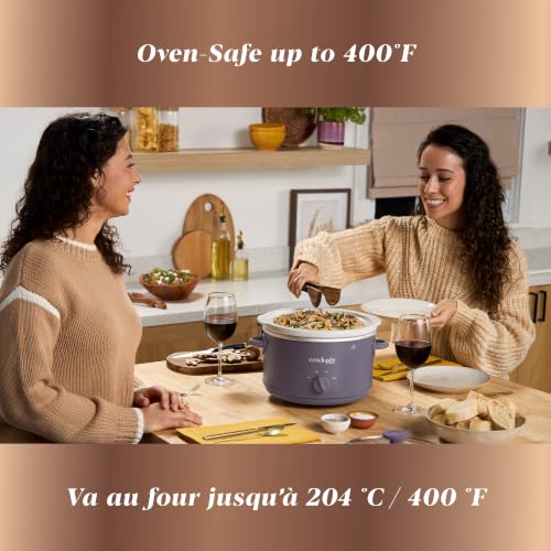 Crock-Pot Design Series 4.5 Quart Manual Slow Cooker, Purple Potato