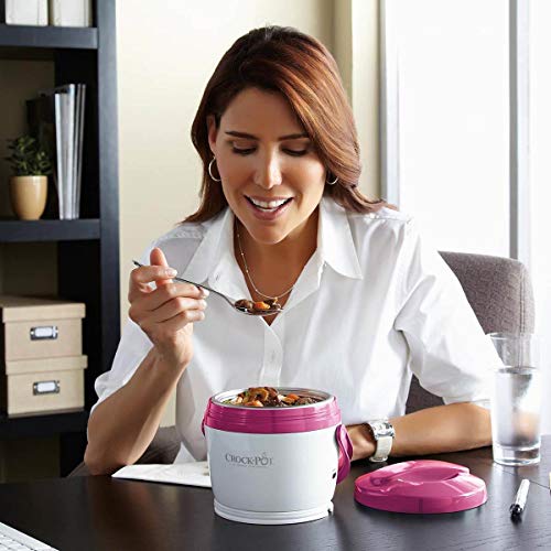 Crock-Pot SCCPLC200PK-NP Lunch Crock Food Warmer, Pink, 20oz