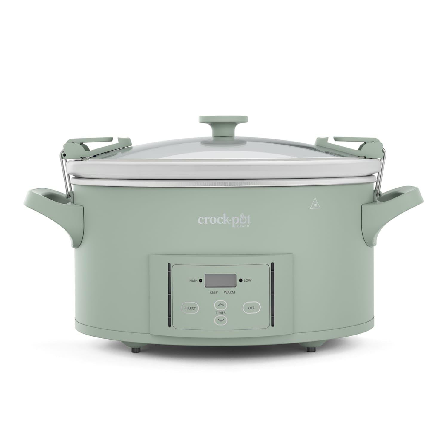 Crock-Pot 6 Quart Cook & Carry Programmable Slow Cooker with Digital Timer Stainless Steel (CPSCVC60LL-S) pack of 1