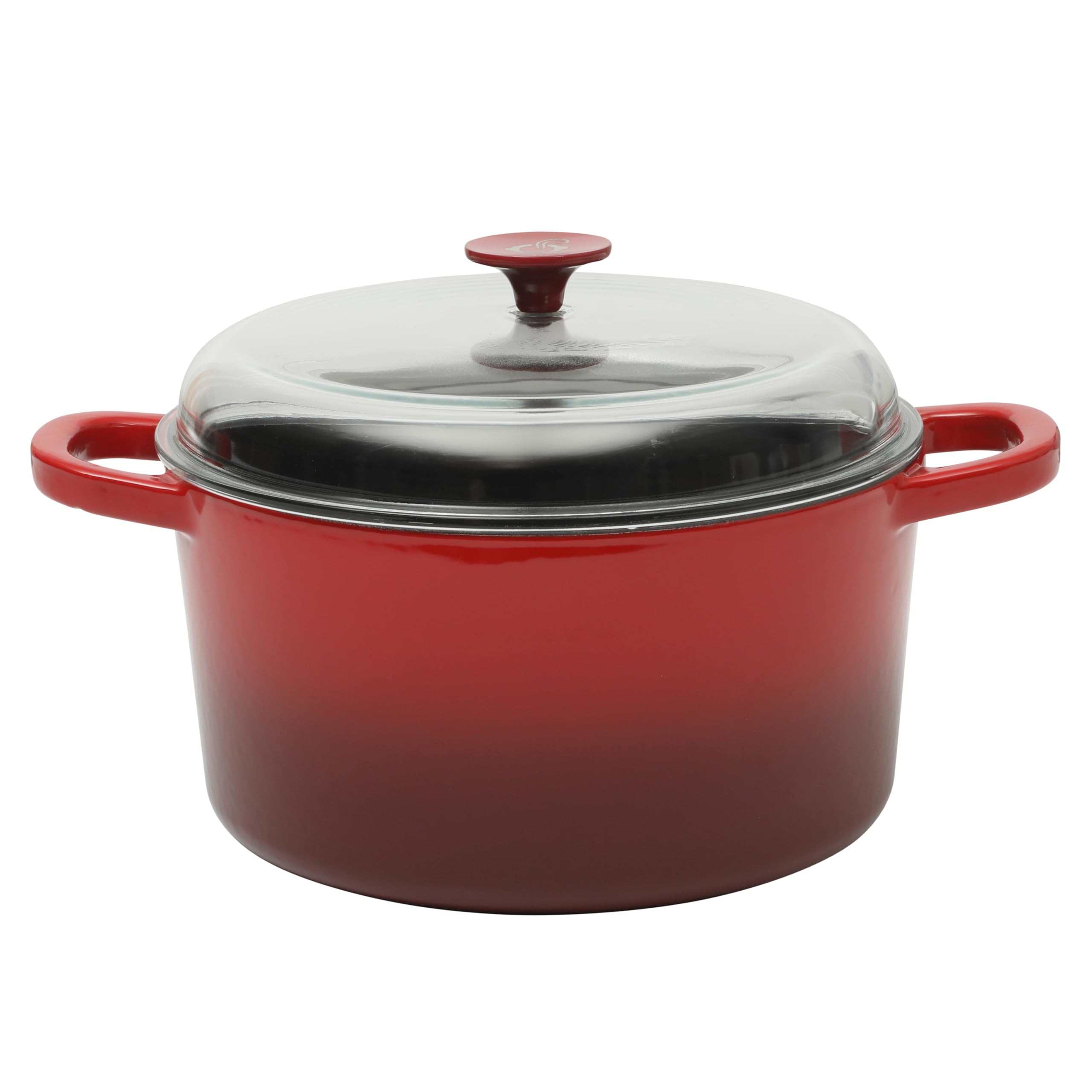 Crock-Pot Artisan 7-Quart Round Enameled Cast Iron Dutch Oven – Slate Gray, Heavy-Duty Cookware for Slow Cooking, Baking, Roasting with Lid
