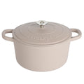 Crock-Pot Artisan 7-Quart Round Enameled Cast Iron Dutch Oven – Slate Gray, Heavy-Duty Cookware for Slow Cooking, Baking, Roasting with Lid