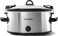 Crock-Pot Cook N Carry Oval Manual Portable Slow Cooker, Silver, 6-Quart | Travel-Proof Locking Lid, Serves 7+, High/Low/Warm Settings, Removable Dishwasher-Safe Stoneware, for Potlucks & Tailgating