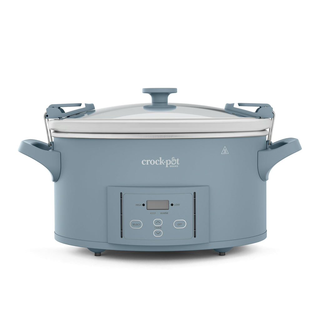 Crock-Pot 6 Quart Cook & Carry Programmable Slow Cooker with Digital Timer Stainless Steel (CPSCVC60LL-S) pack of 1