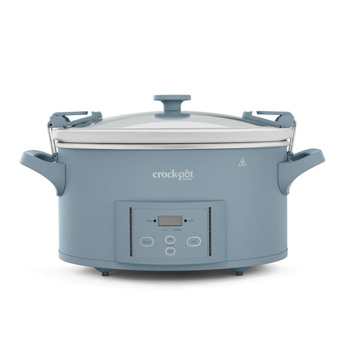 Crock-Pot 6 Quart Cook & Carry Programmable Slow Cooker with Digital Timer Stainless Steel (CPSCVC60LL-S) pack of 1