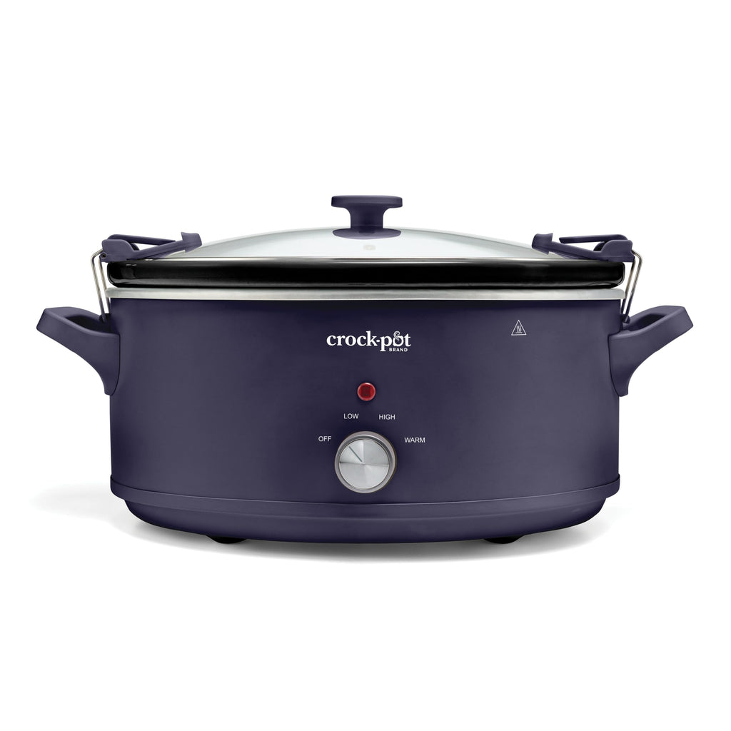Crock-Pot 10QT Manual CNC Slow Cooker, Purple Basil