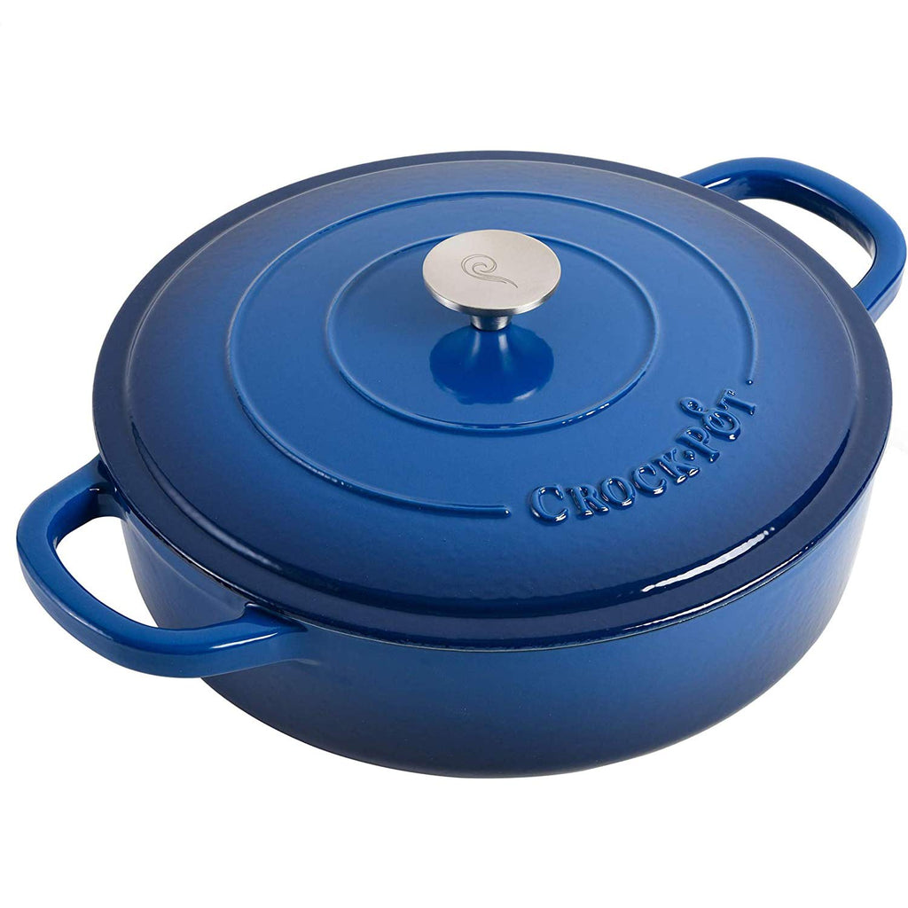 Crock-Pot Crock Pot Artisan Enameled Cast Iron Braiser W/Lid, 5 Quart, Scarlet Red