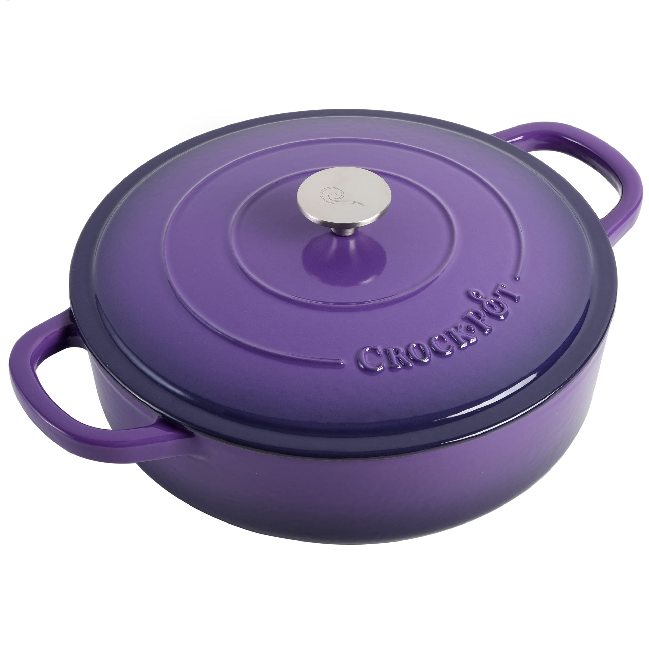 Crock-Pot Crock Pot Artisan Enameled Cast Iron Braiser W/Lid, 5 Quart, Scarlet Red
