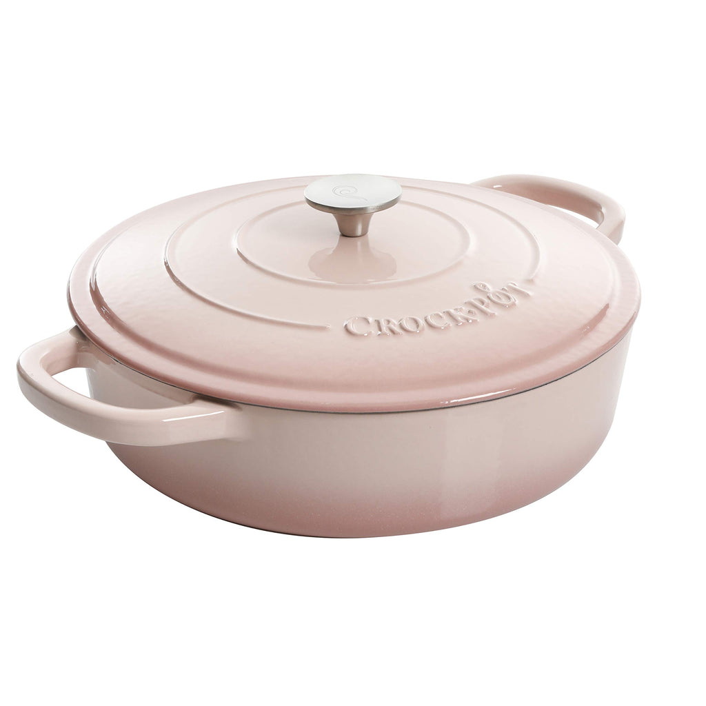 Crock-Pot Crock Pot Artisan Enameled Cast Iron Braiser W/Lid, 5 Quart, Scarlet Red