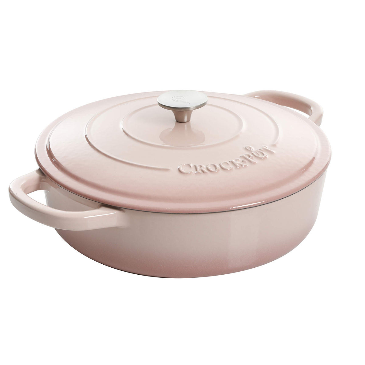 Crock-Pot Crock Pot Artisan Enameled Cast Iron Braiser W/Lid, 5 Quart, Scarlet Red