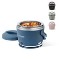Crock-Pot 20-Ounce Electric Lunch Box Portable Food Warmer Faded Blue Perfect for Travel Car On-the-Go Keeps Food Warm Spill-Free Dishwasher-Safe (Pack of 4)