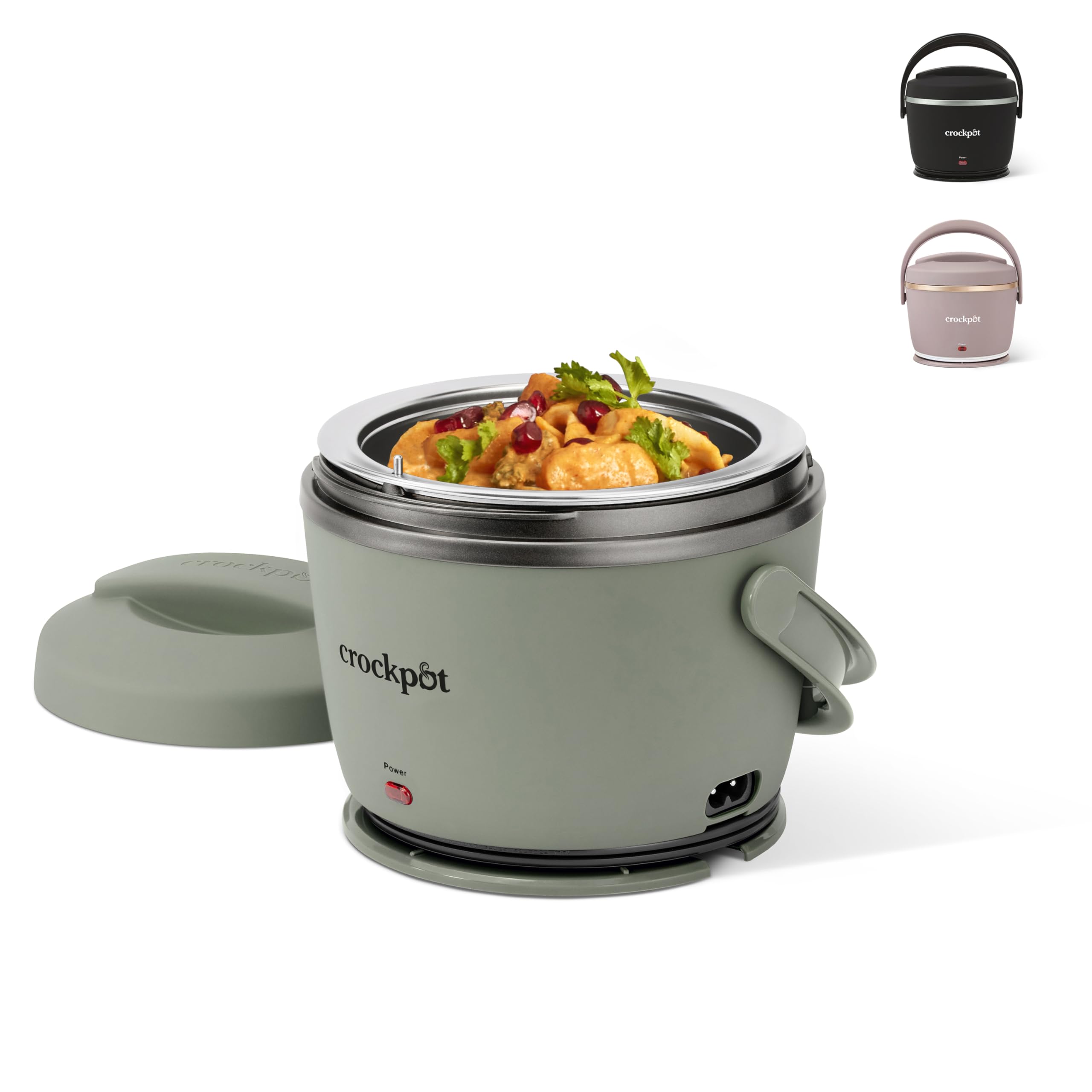 Crock-Pot Crock Pot Lunch Warmer, Green, Stainless Steel, Easy Carry Handle, One Size