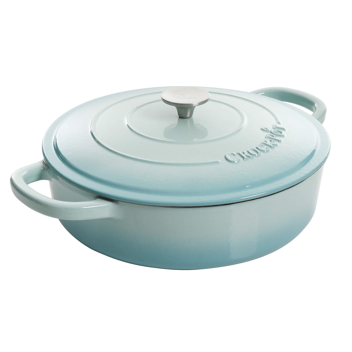 Crock-Pot Crock Pot Artisan Enameled Cast Iron Braiser W/Lid, 5 Quart, Scarlet Red