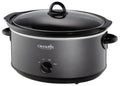 Crock-Pot 7-Quart Manual Slow Cooker, Family Size Serves 8+ People & Fits 6-lb Roast, Removable Stoneware with Warming Setting, Dishwasher Safe for Easy Cleanup, Stainless Steel