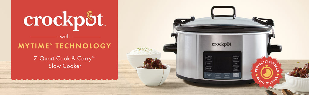 Crock-Pot 7-Quart Slow Cooker, Portable Programmable with Timer, Locking Lid, Stainless Steel; an Essential Kitchen Appliance, Perfect for Families and Gatherings