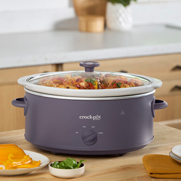 Crock-Pot® Design Series 7-Quart Manual Slow Cooker, Purple Potato